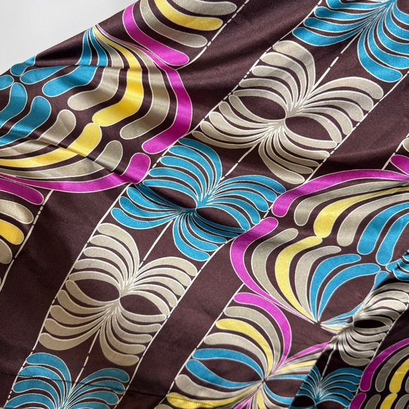 Vintage Kopa Women Y2K V-neck Tie-up Backless Brown Mini Dress Size Medium - Picture 10 of 13